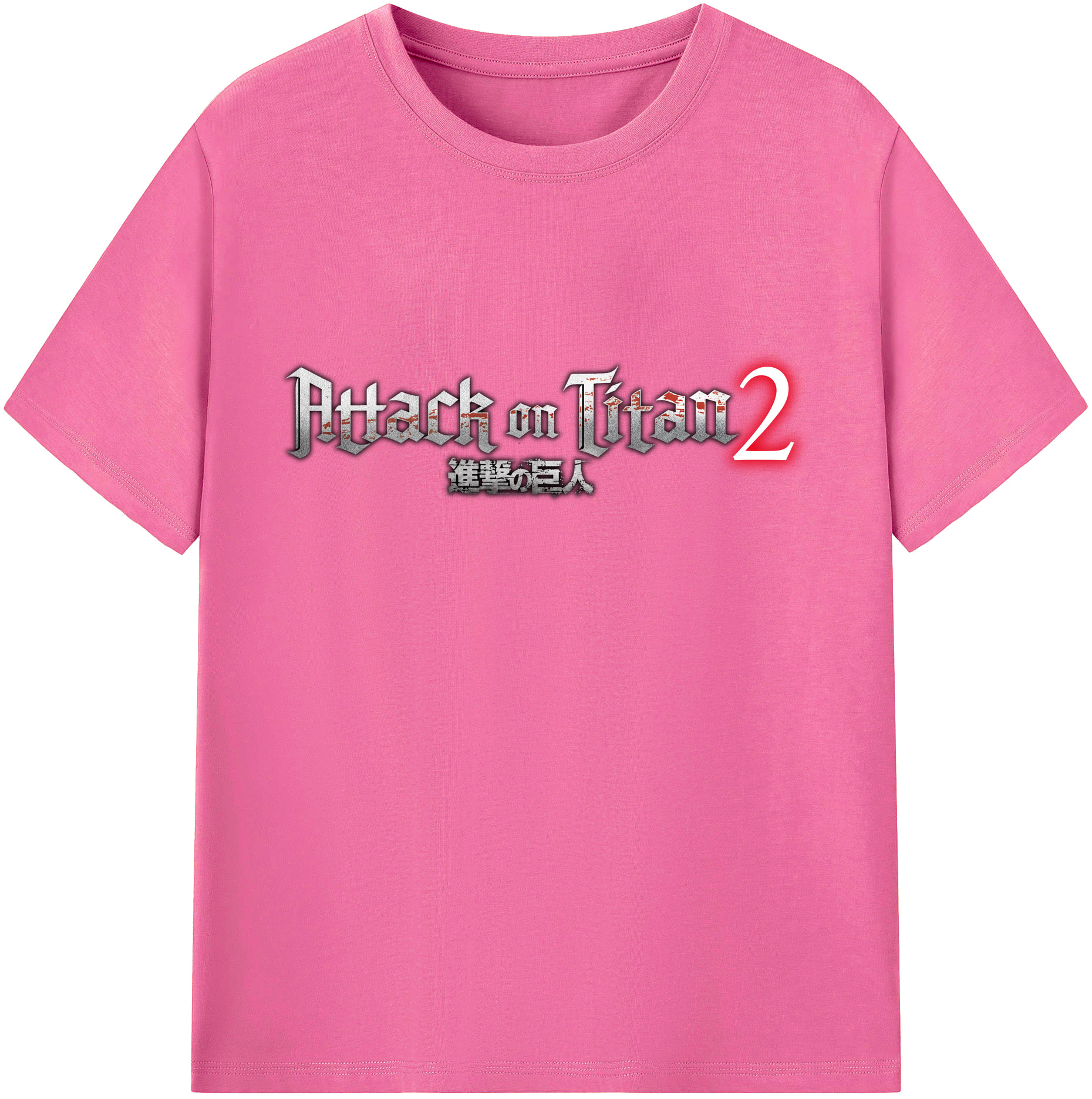 （画像用） 進撃の巨人 Attack on Titan レディースカジュアルプリントTシャツ（綿100％）